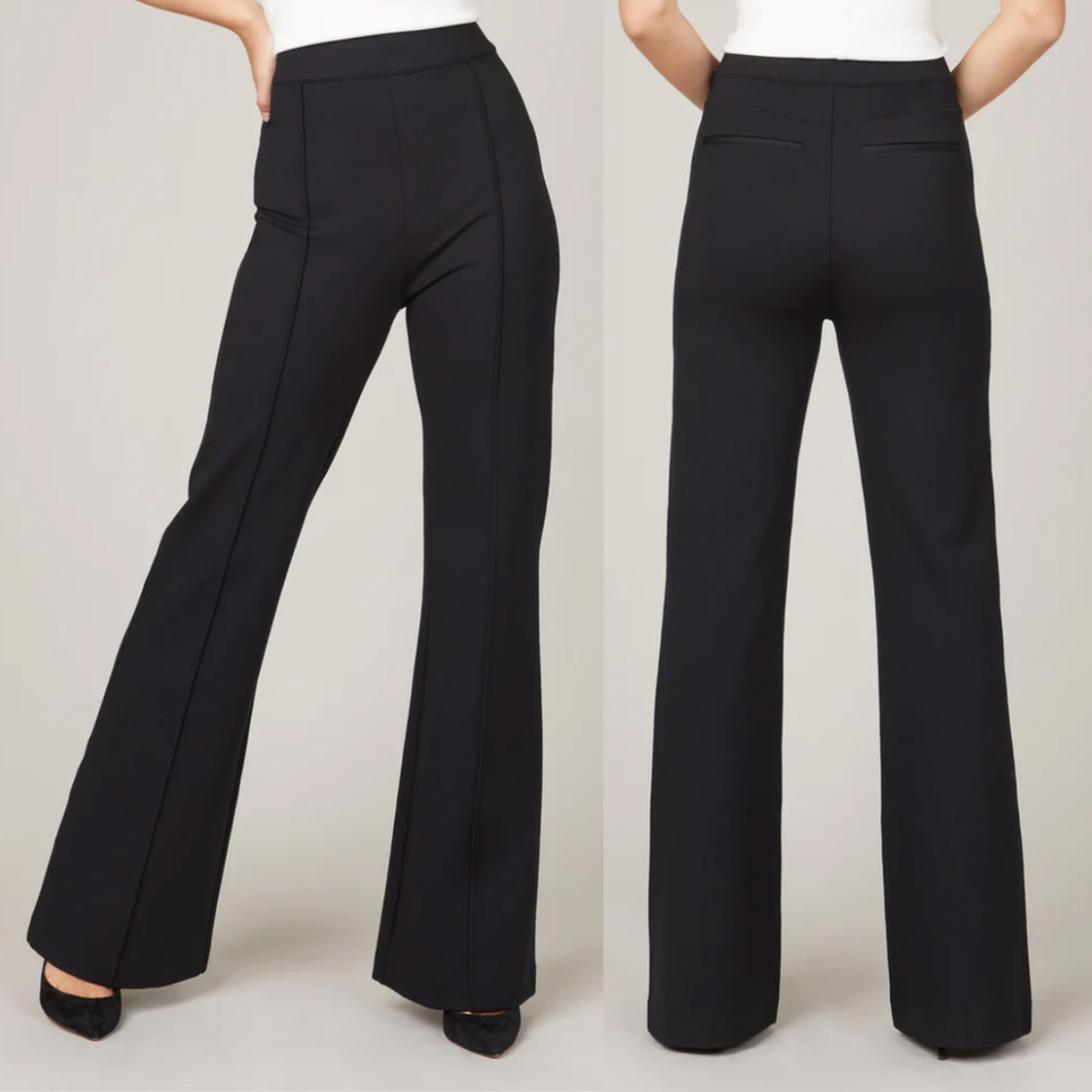 SPANX Black Boot Cut Pants